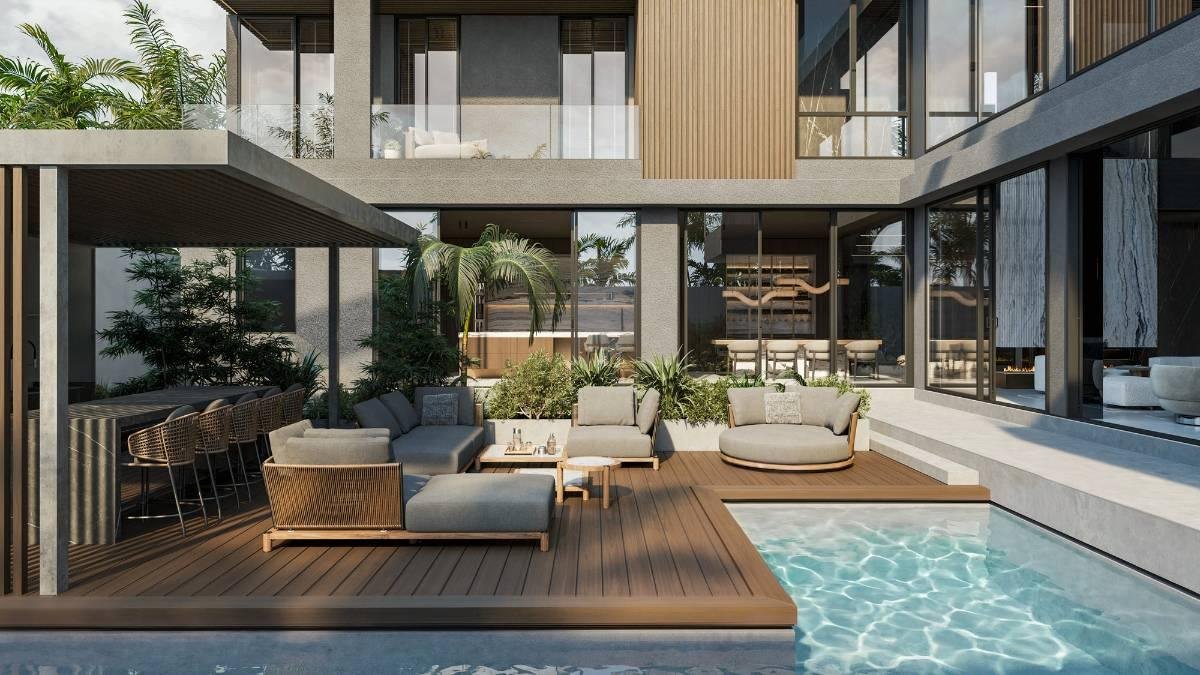 Terrace & pool